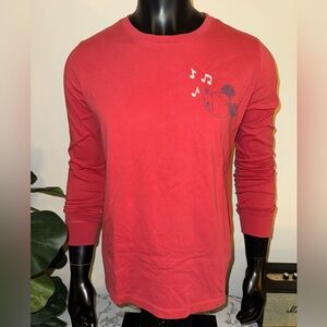 Red Long Sleeve Men's Shirt